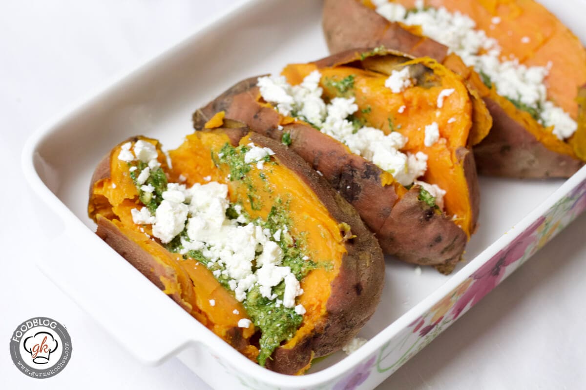 Gefüllte Süsskartoffel