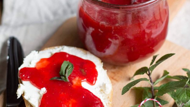 Erdbeer-Minz-Konfitüre