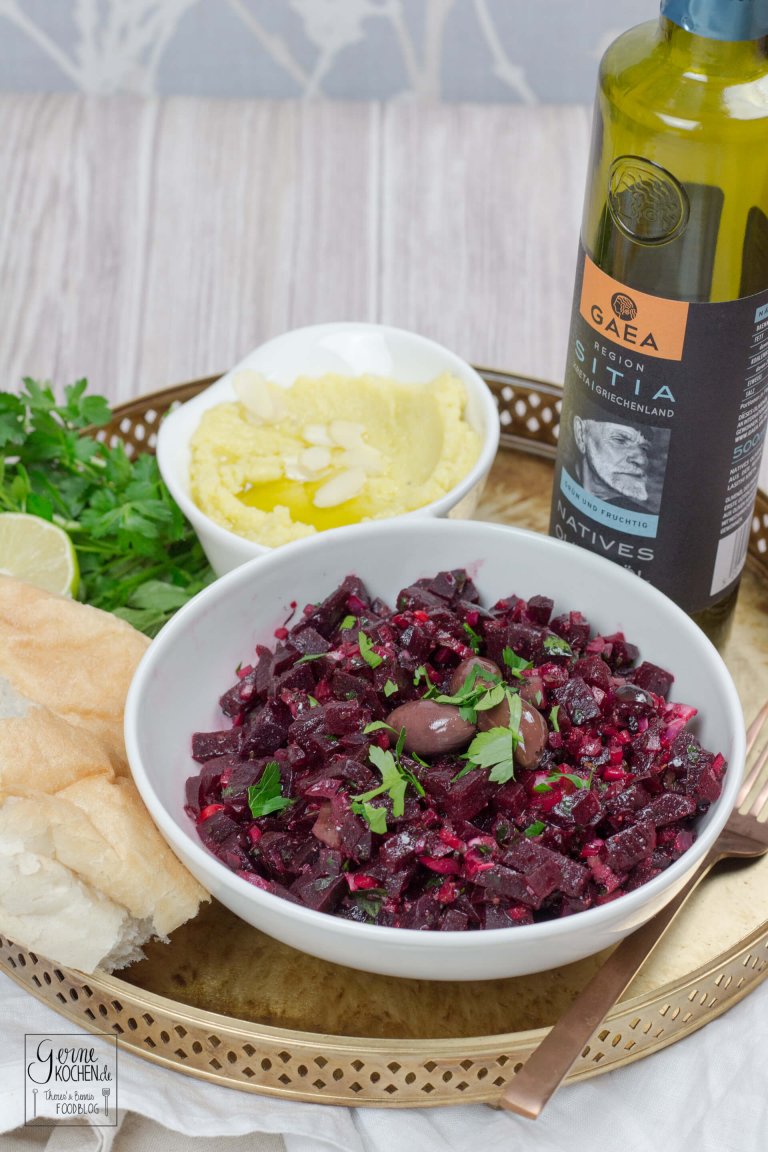 Skordalia und Panzaria Kritika – Kartoffeldip und Rote Bete Salat aus Kreta