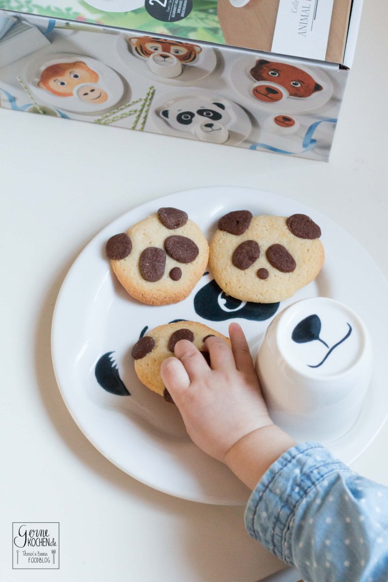 Schwarz-Weiß-Gebäck a.k.a. Panda-Cookies