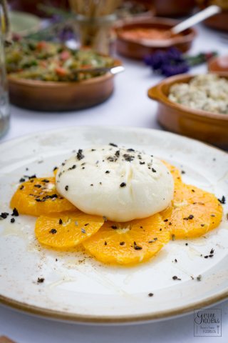 Burrata mit Orangen