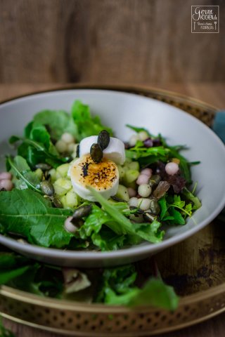 Geflämmter Ziegenfrischkäse