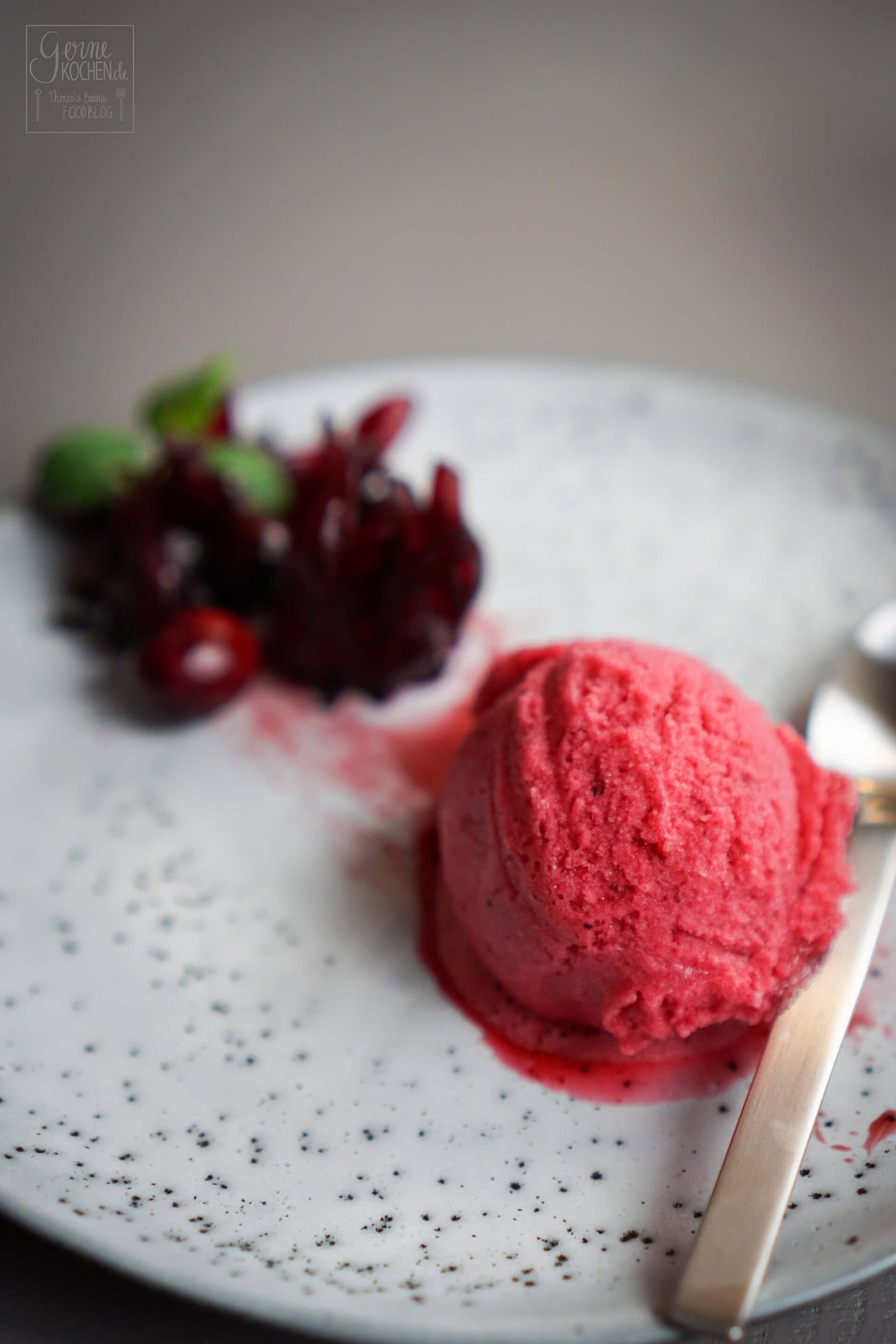 Apfelsorbet mit Honig und Minze - Rezept von Gernekochen.de