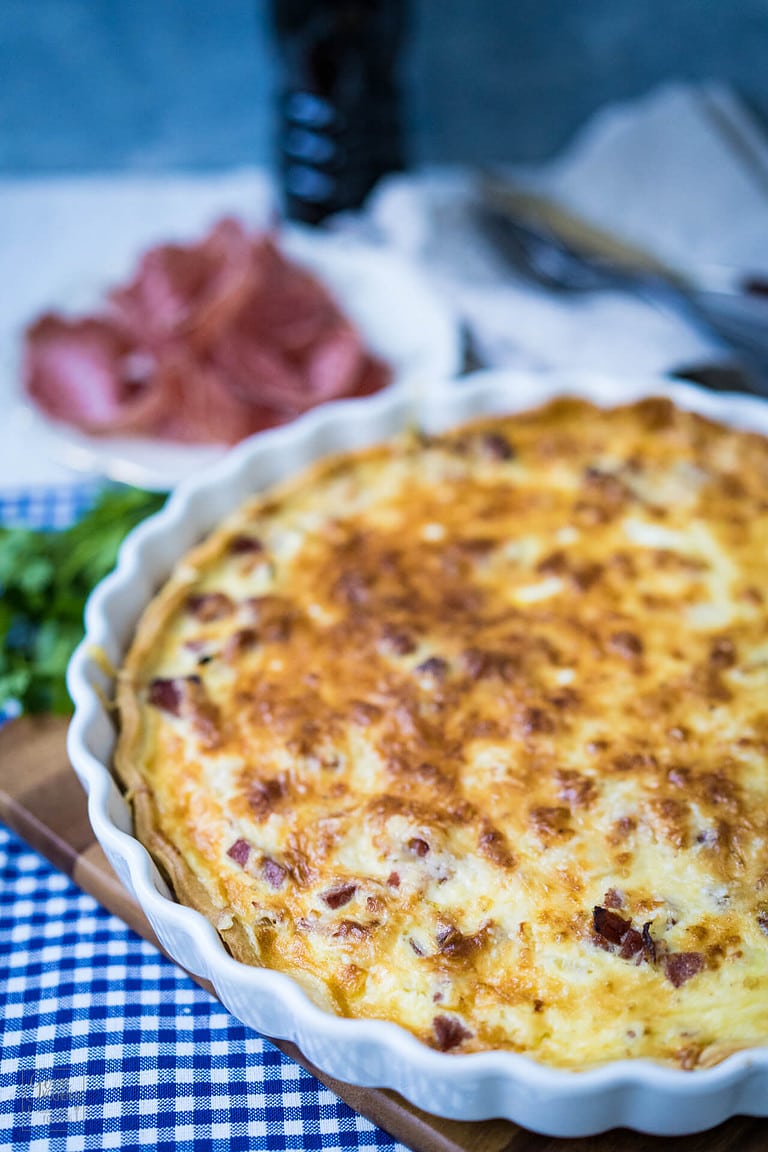Quiche Lorraine mit Salami gernekochen.de