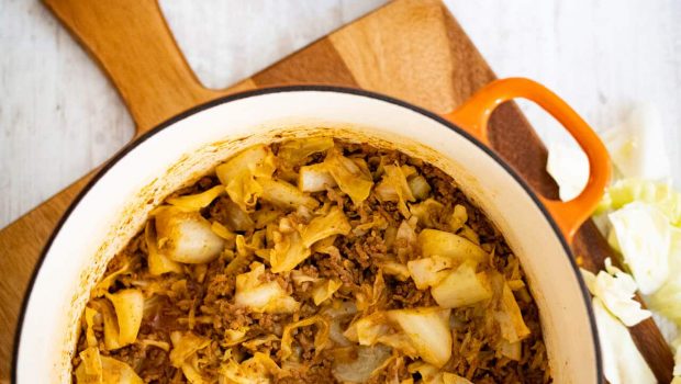 Spitzkohl-Hackfleisch-Pfanne