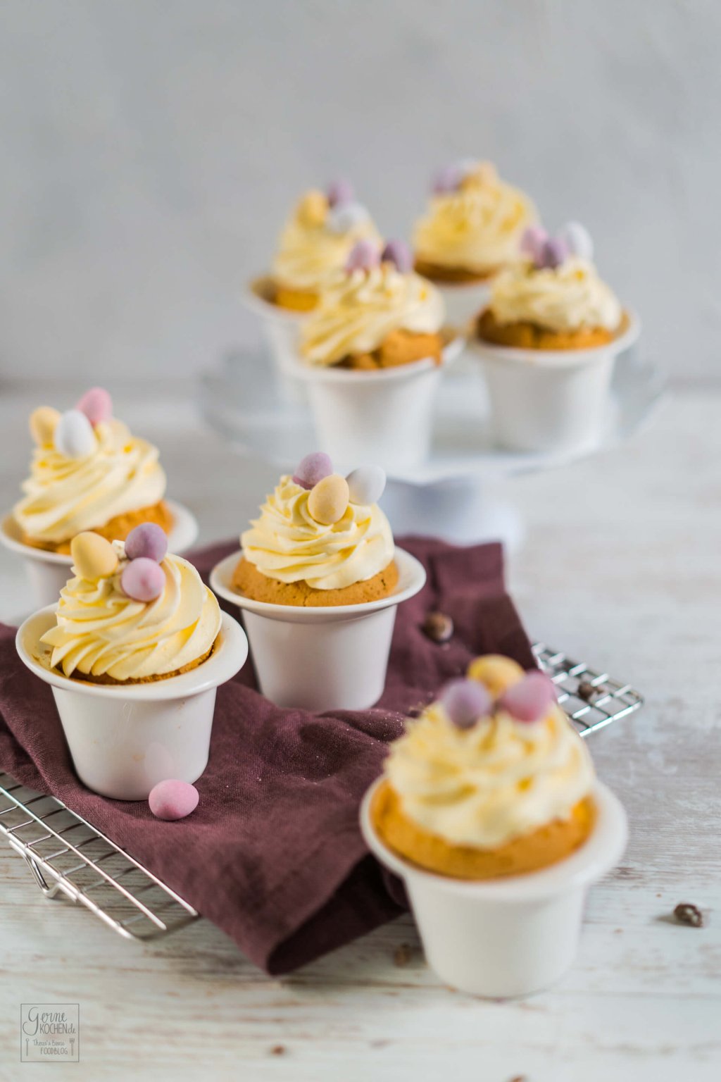 Eierlikör Cupcakes - perfekt zu Ostern - Gernekochen.de Eierlikör Cupcakes - perfekt zu Ostern - Gernekochen.de