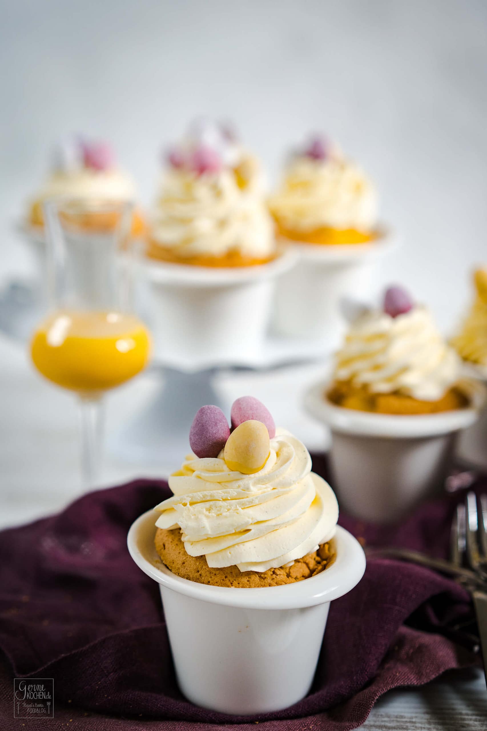 Rezept: Eierlikör Cupcakes - perfekt zu Ostern - Gernekochen.de