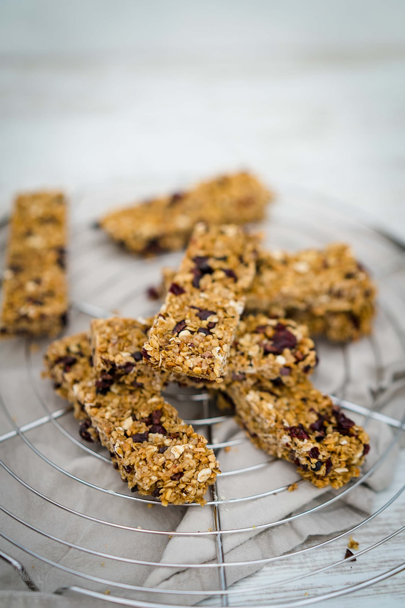 Müsliriegel mit Cranberries und Kakaosplittern - Unser Rezept