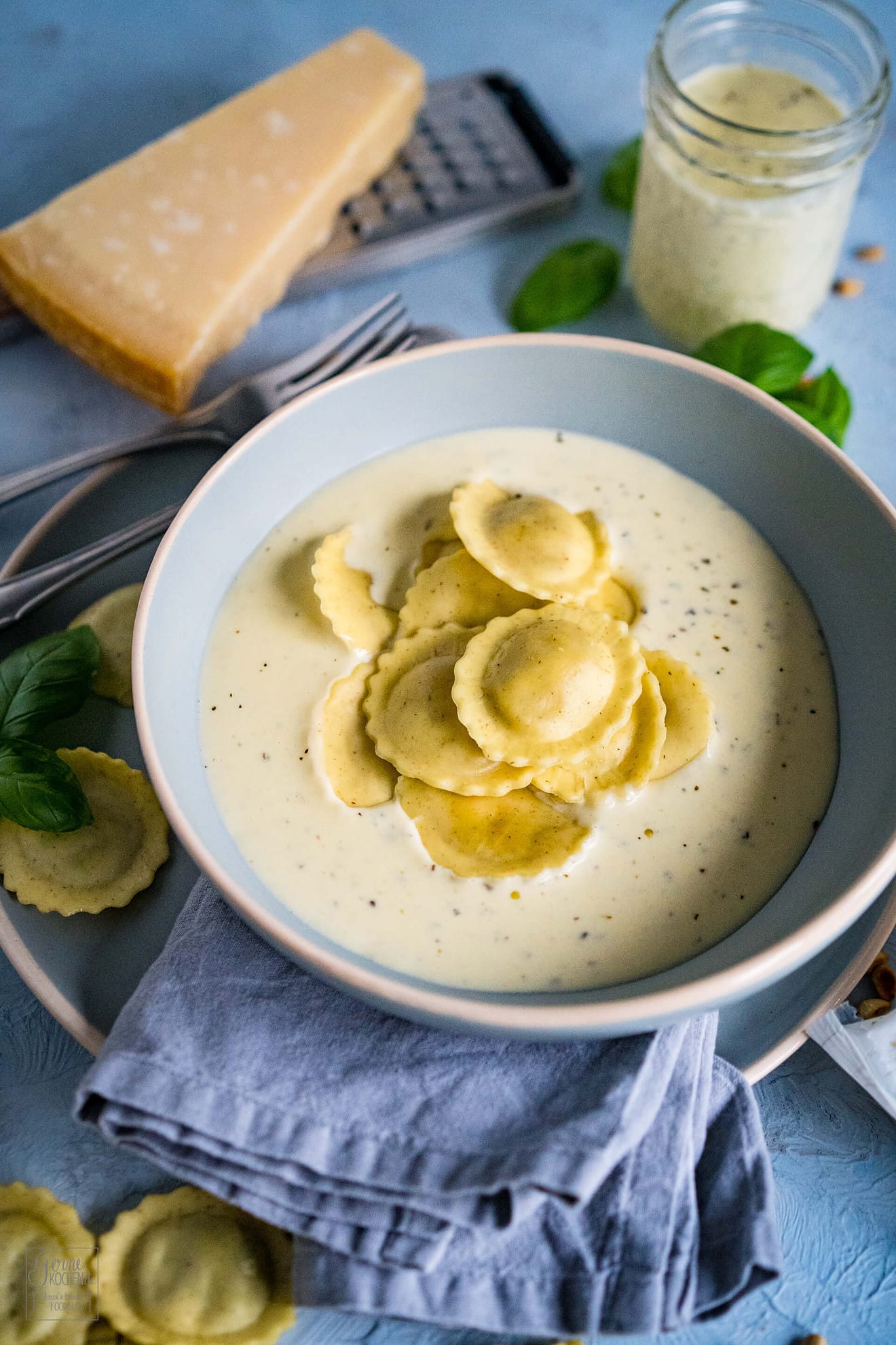 Rezept Pasta Alfredo lecker und einfach Gernekochen.de