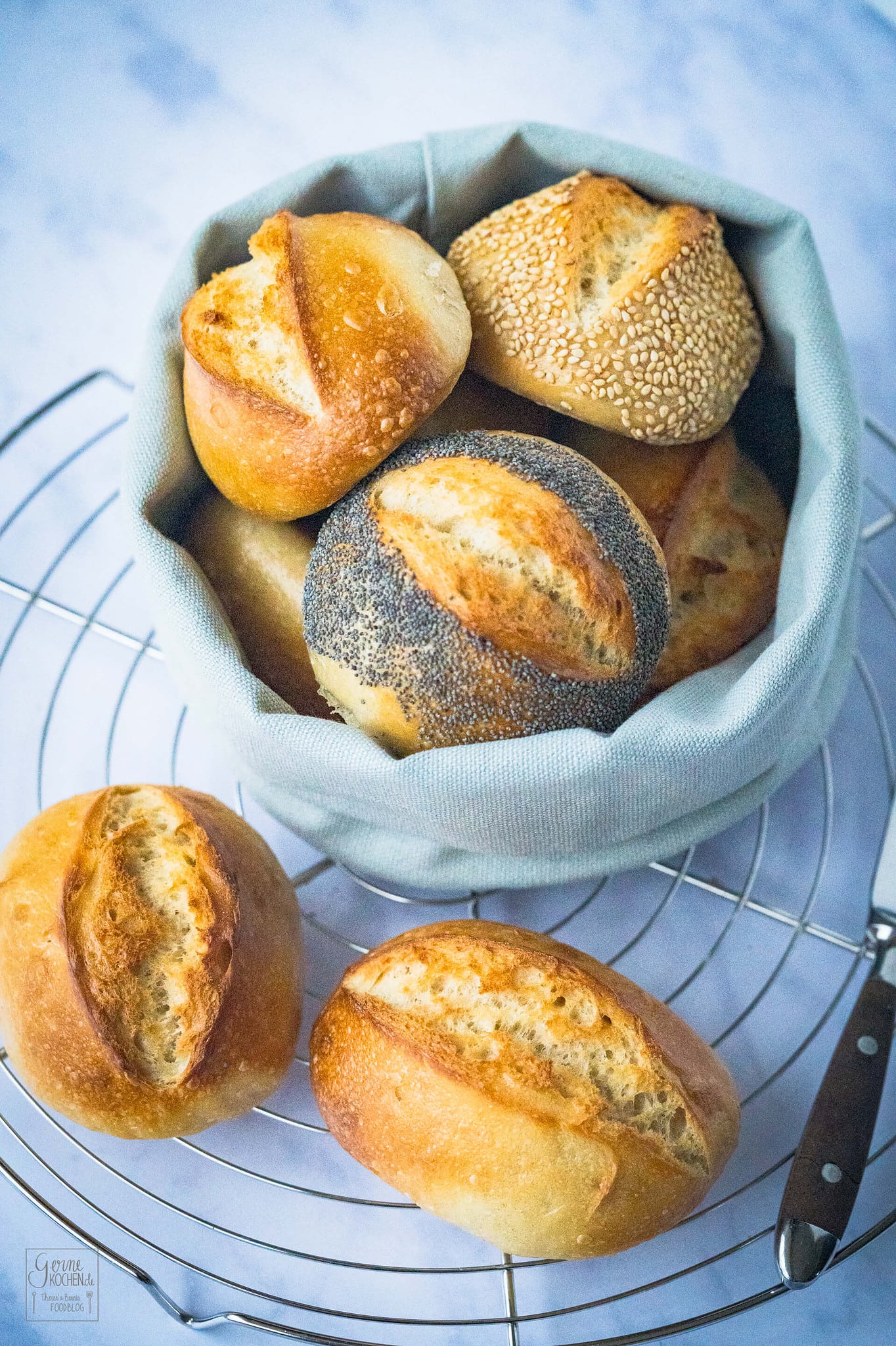 Rezept: Sonntagsbrötchen - ohne großen Aufwand - Gernekochen.de