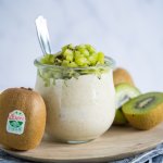 overnight oats mit green kiwi