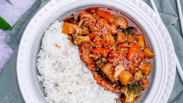 Schweinefleisch süß-sauer