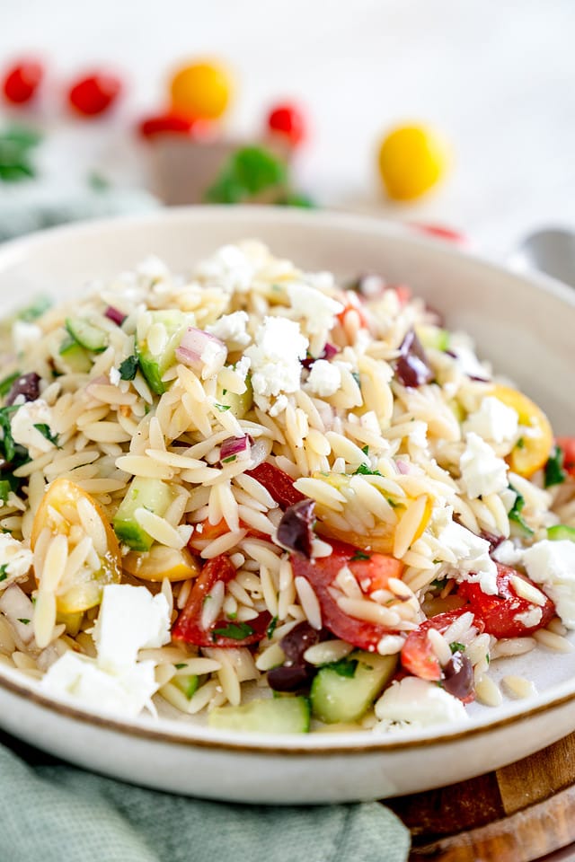 Orzo-Salat - Mal etwas anderes - Rezept von Gernekochen.de Orzo-Salat - Mal etwas anderes - Rezept von Gernekochen.de