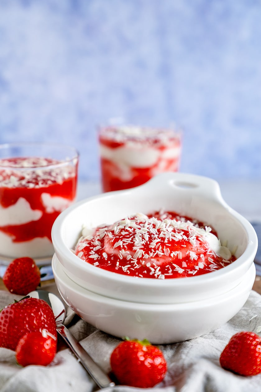 Spaghettieis-Dessert - aber ohne Eis - Rezept von Gernekochen.de Spaghettieis-Dessert - aber ohne Eis - Rezept von Gernekochen.de