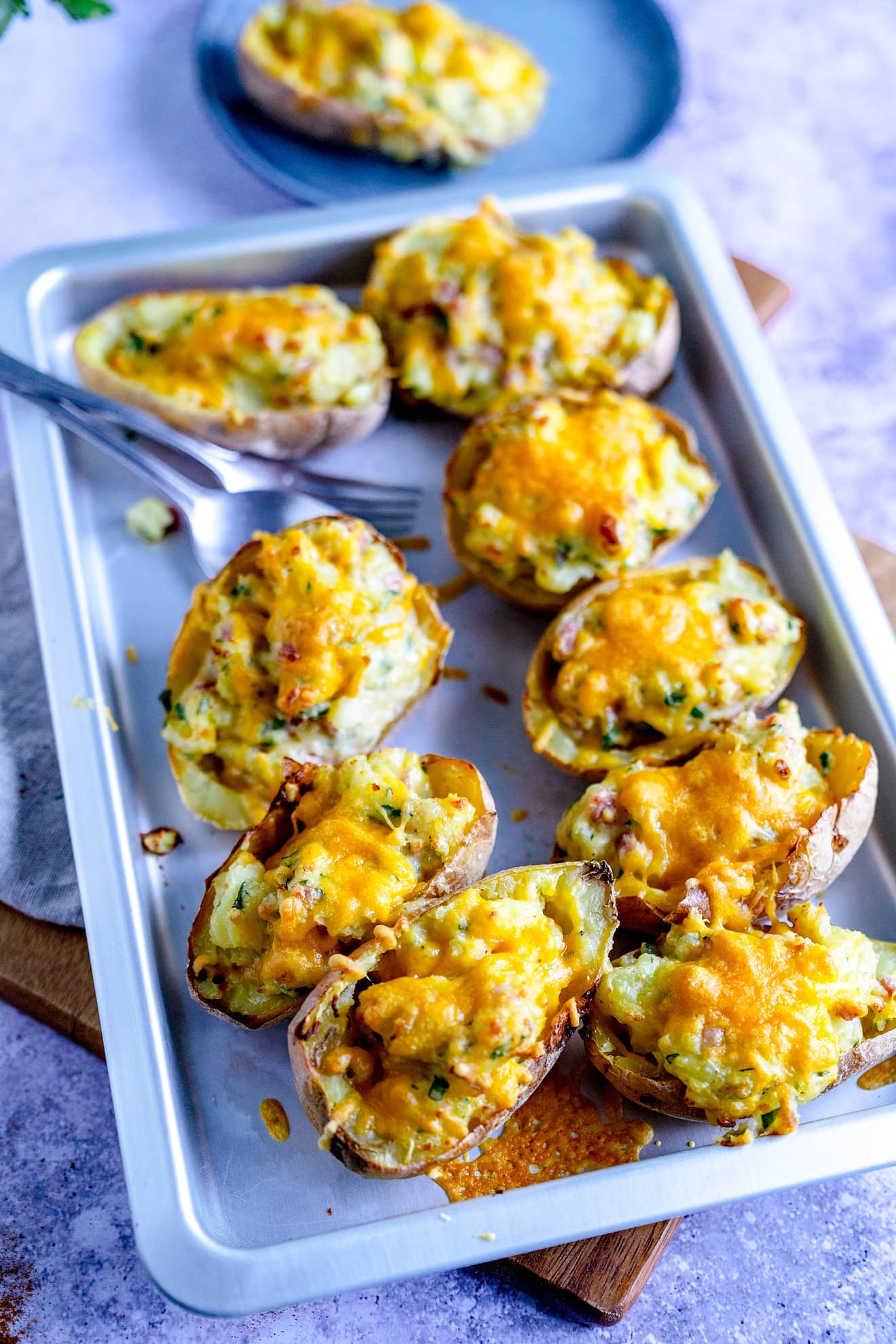 Gefüllte Ofenkartoffel mit Speck und Käse - Unser Rezept