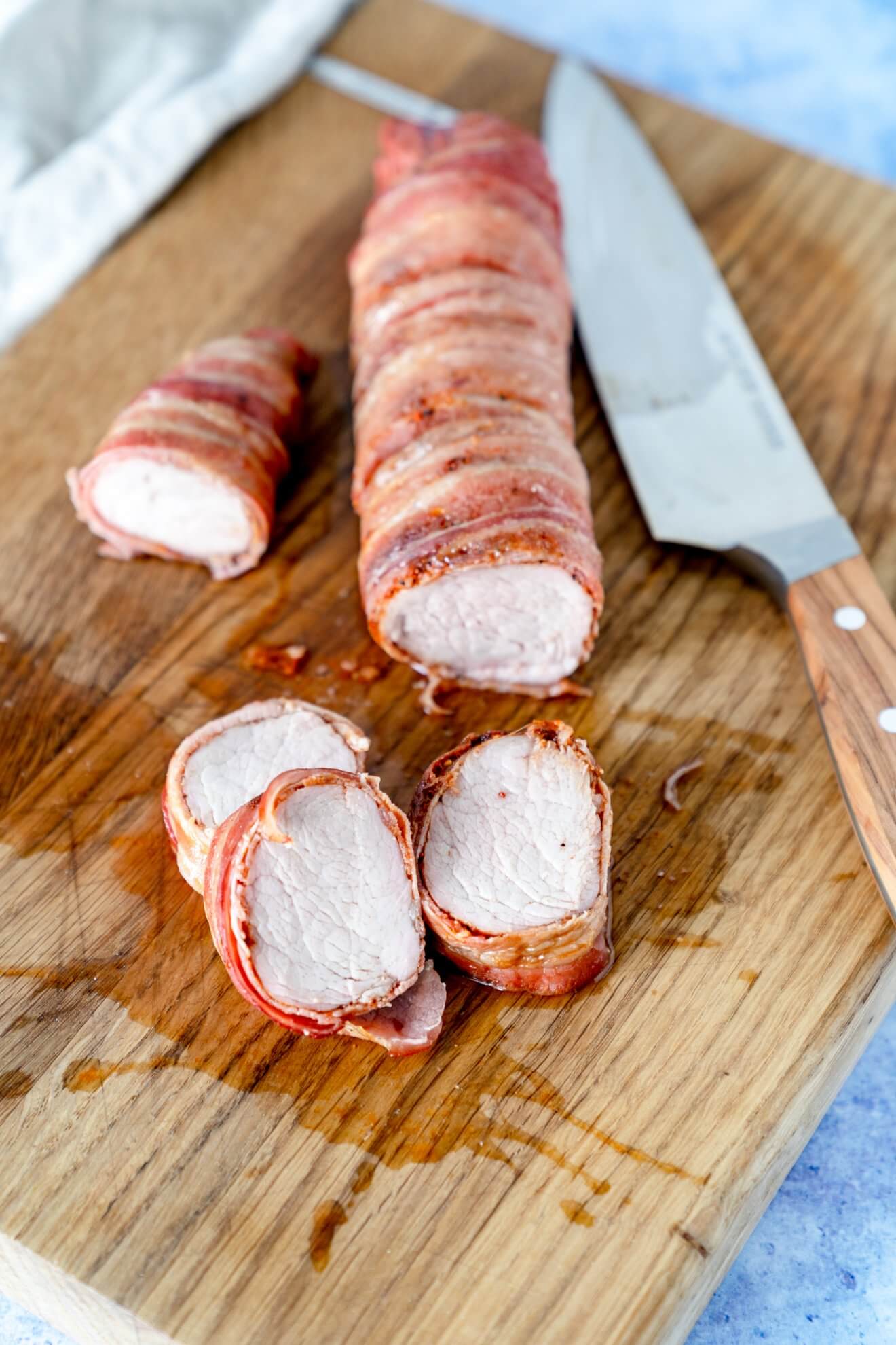 Schweinefilet im Baconmantel - Rezept von Gernekochen.de Schweinefilet im Baconmantel - Rezept von Gernekochen.de