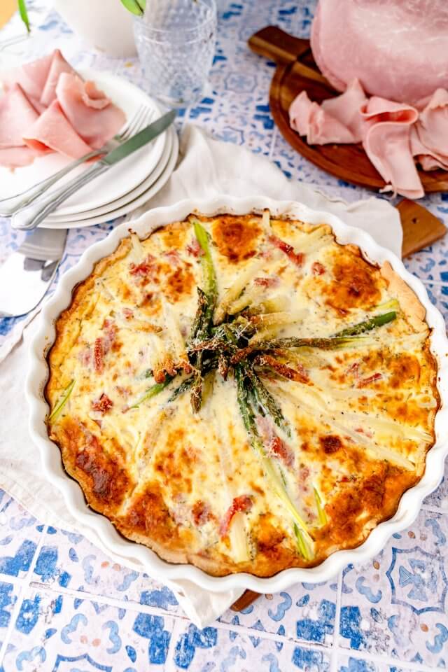 Spargel-Quiche - Rezept von Gernekochen.de