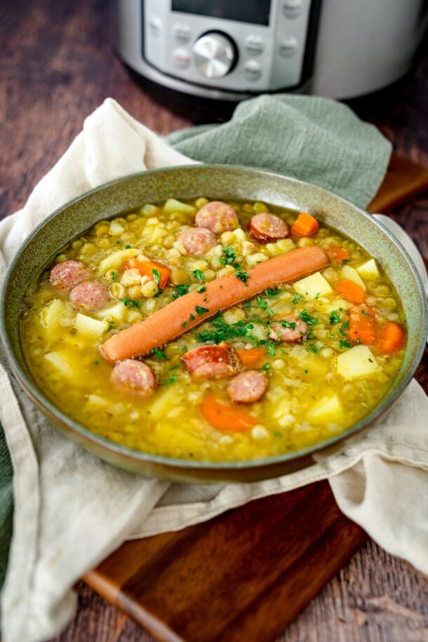 Erbsensuppe aus dem Schnellkochtopf - Gernekochen.de Erbsensuppe aus dem Schnellkochtopf - Gernekochen.de