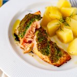 Lachs mit Kräuterkruste