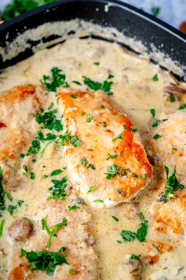 Pilz-Sahne-Hähnchen - Rezept von Gernekochen.de