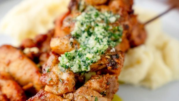 Hähnchenspieße aus der Heißluftfritteuse