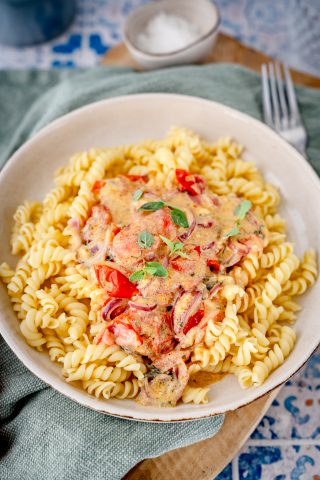 Kräuter-Frischkäse-Nudelsauce