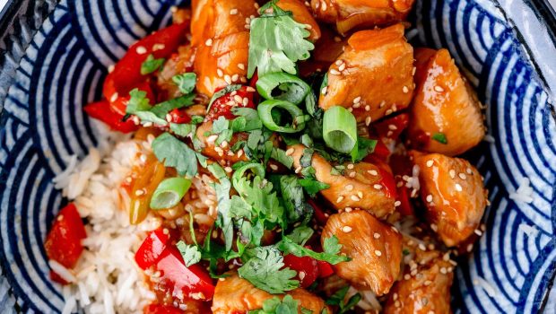 Schnelles Hähnchen süß-sauer