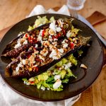 Geschmorte Aubergine