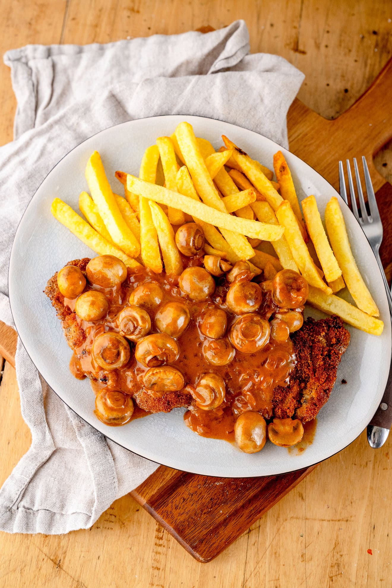 Jägersauce für Jägerschnitzel - Rezept von Gernekochen.de Jägersauce für Jägerschnitzel - Rezept von Gernekochen.de