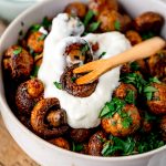 Champignons aus der Heißluftfritteuse
