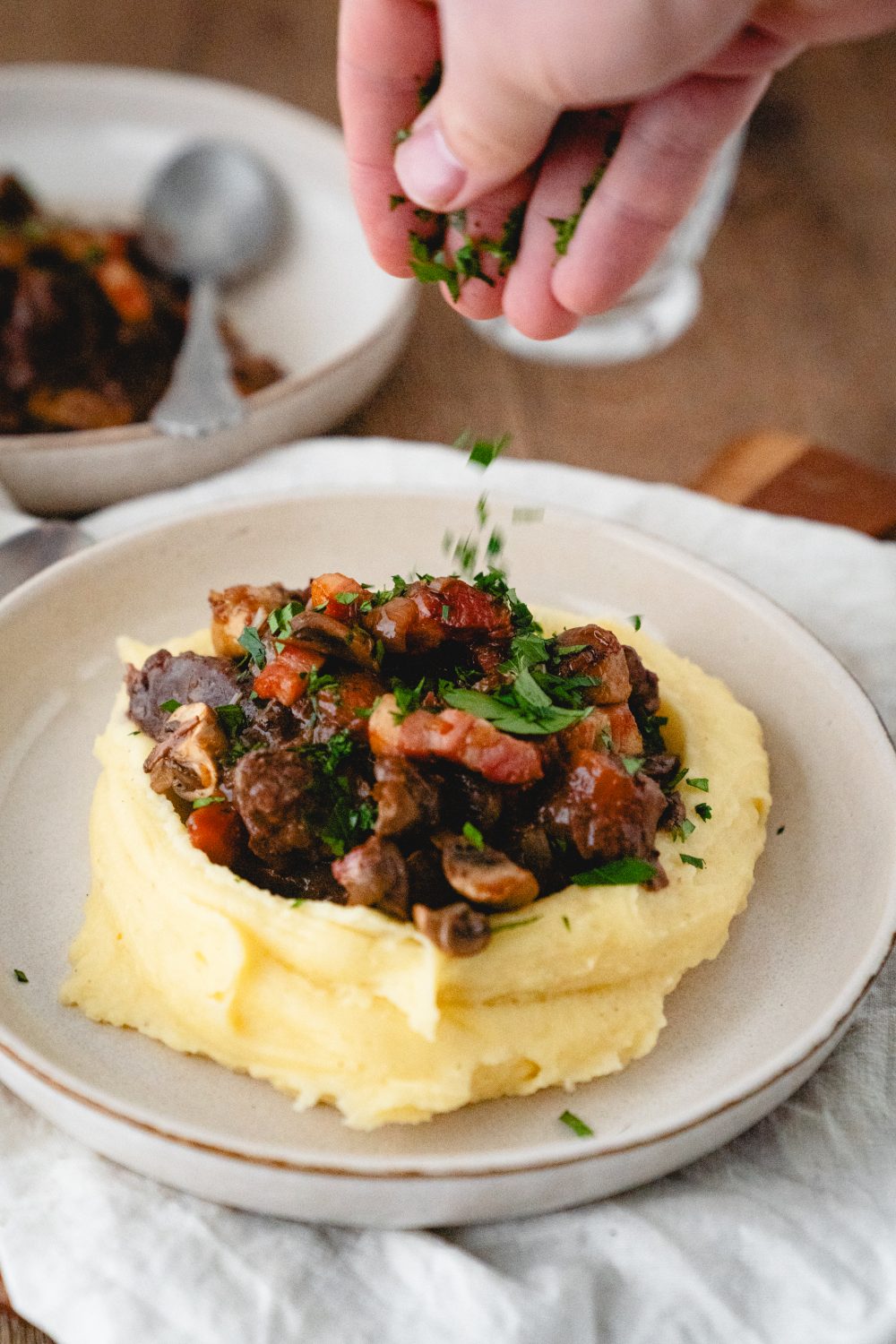 Boeuf Bourguignon nach Jamie Oliver
