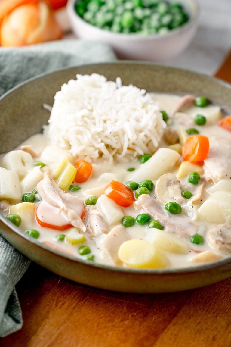 Hühnerfrikassee mit Spargel - Rezept von Gernekochen.de