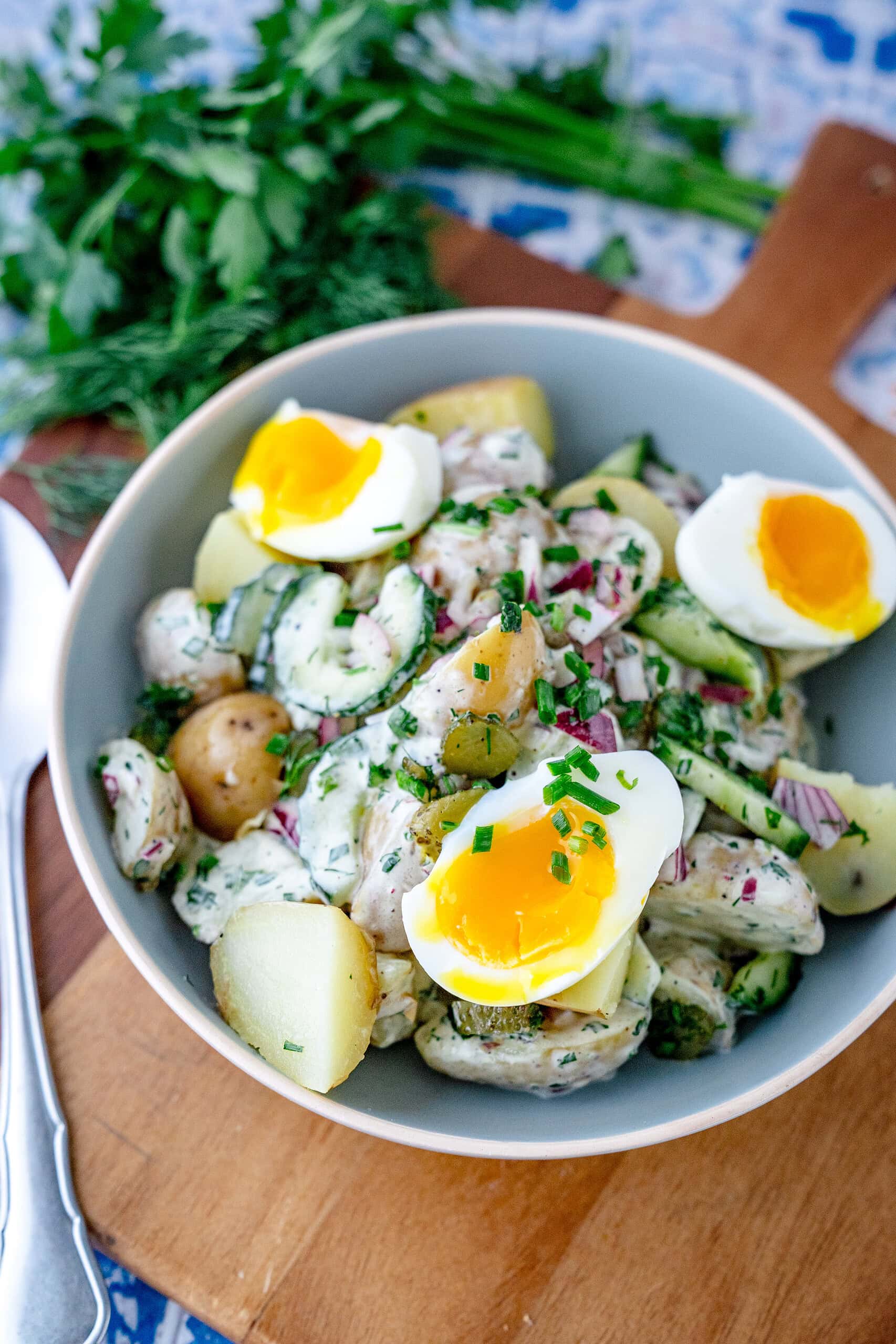 Norddeutscher Kartoffelsalat - Rezept von Gernekochen.de Norddeutscher Kartoffelsalat - Rezept von Gernekochen.de