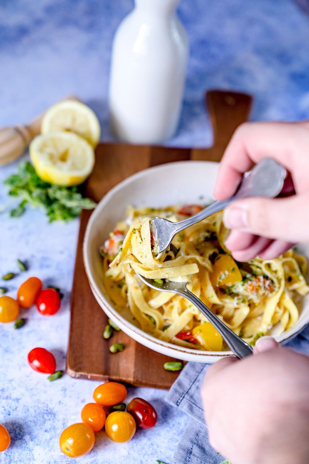 Pasta mit Pistazie