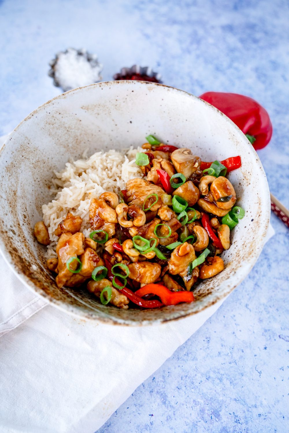 Thai-Hähnchen mit Cashewkernen