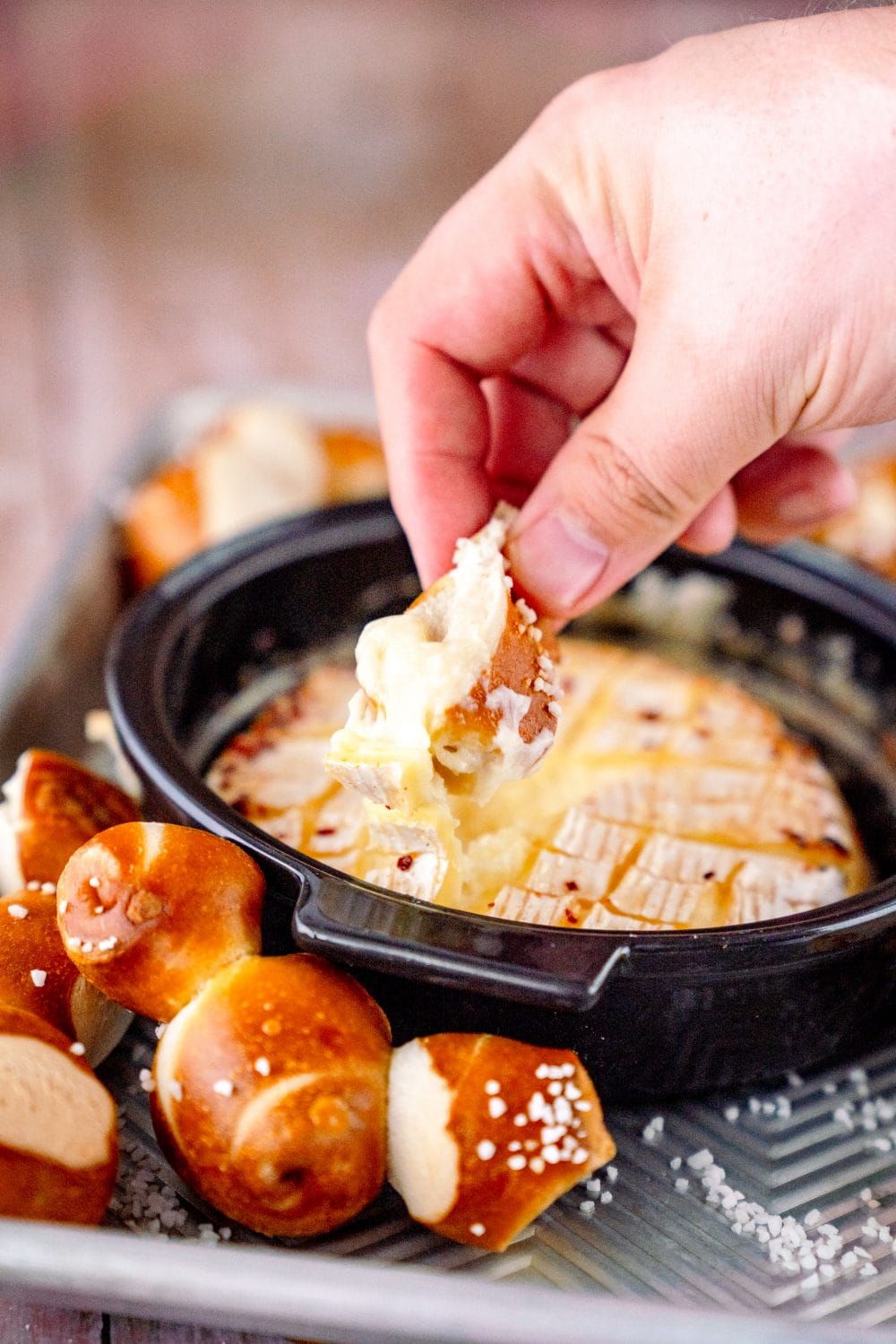 Gebackener Camembert mit Hot Honey