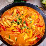 Paprika-Rahm-Geschnetzeltes