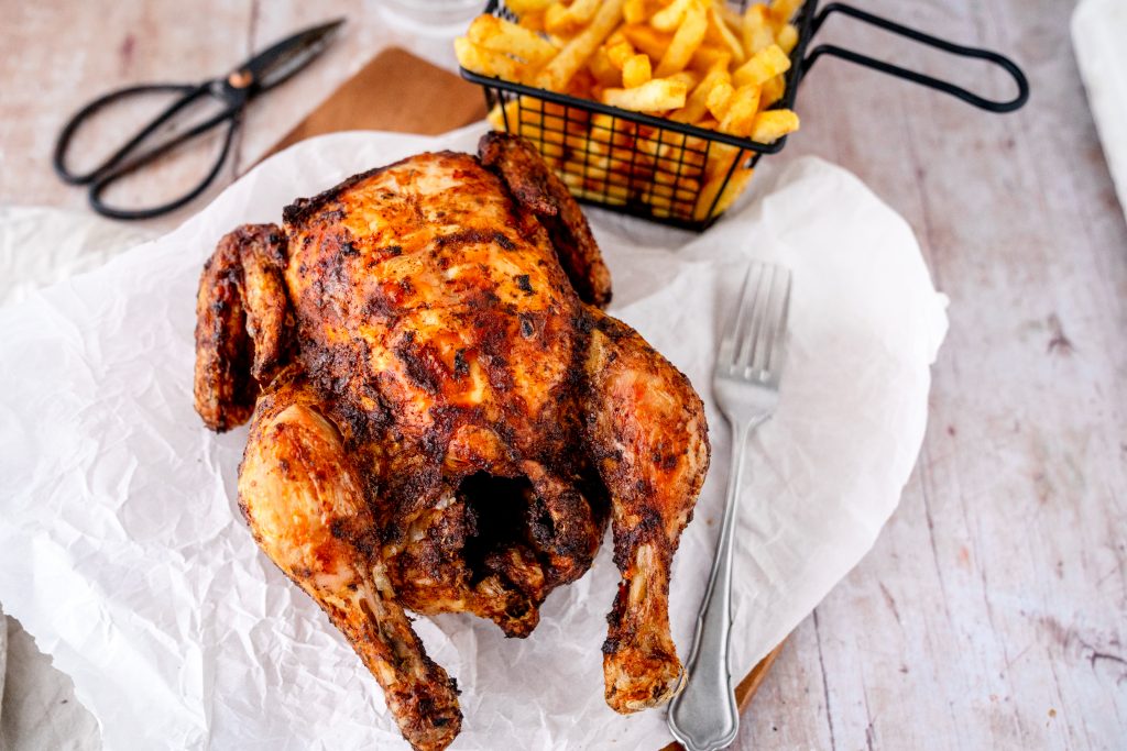 Hähnchen aus der Heißluftfritteuse