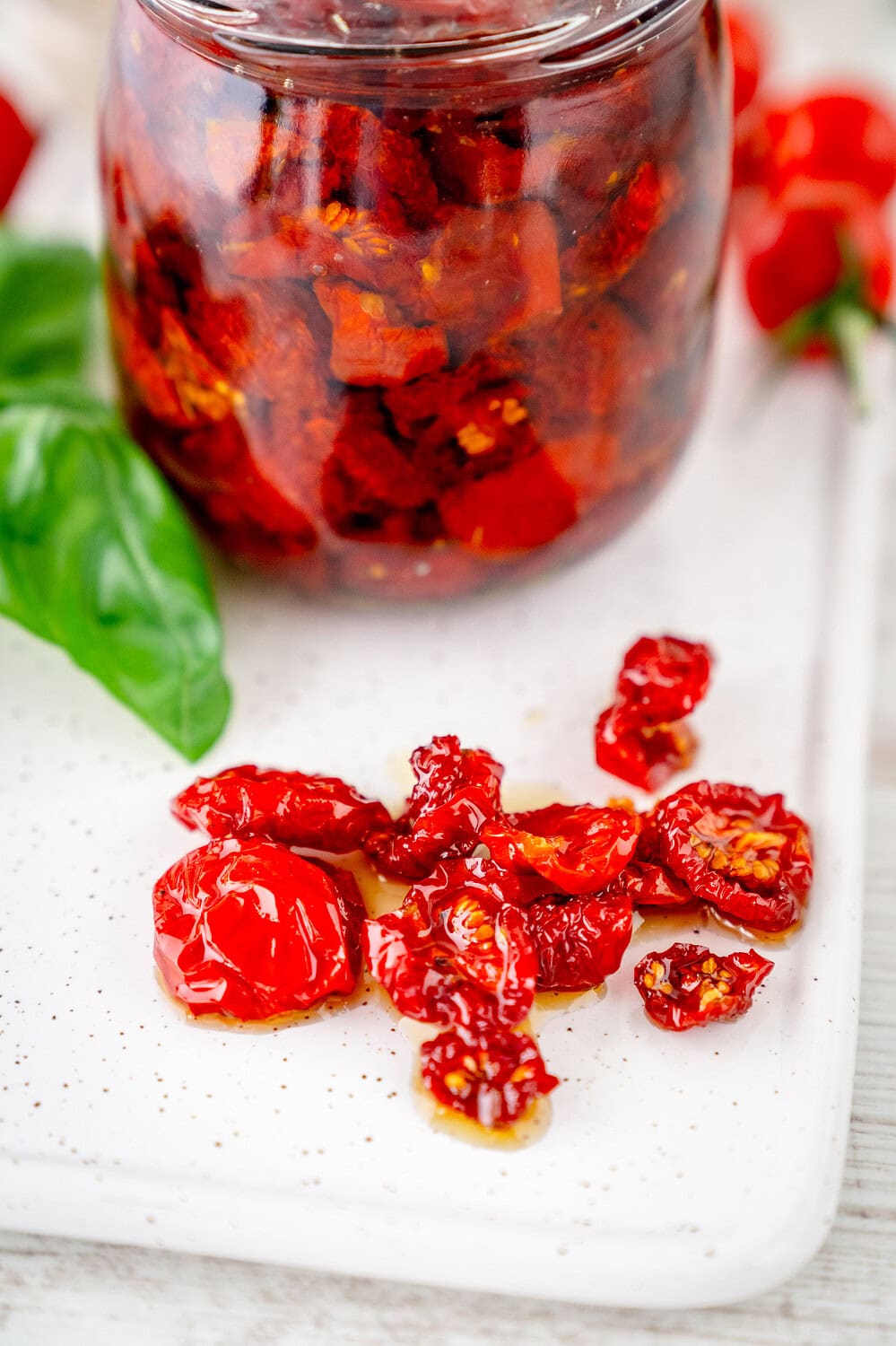 Getrocknete Tomaten aus der Heißluftfritteuse