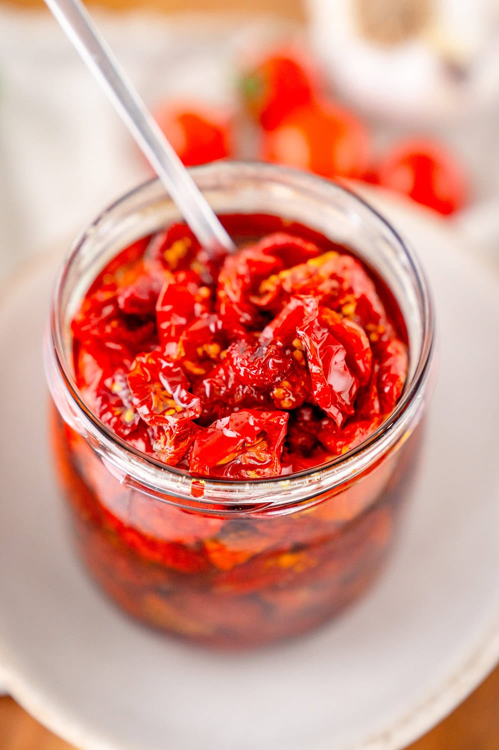Getrocknete Tomaten aus der Heißluftfritteuse