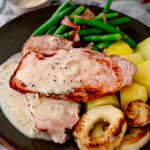 Kasseler in Senf-Sahne-Sauce