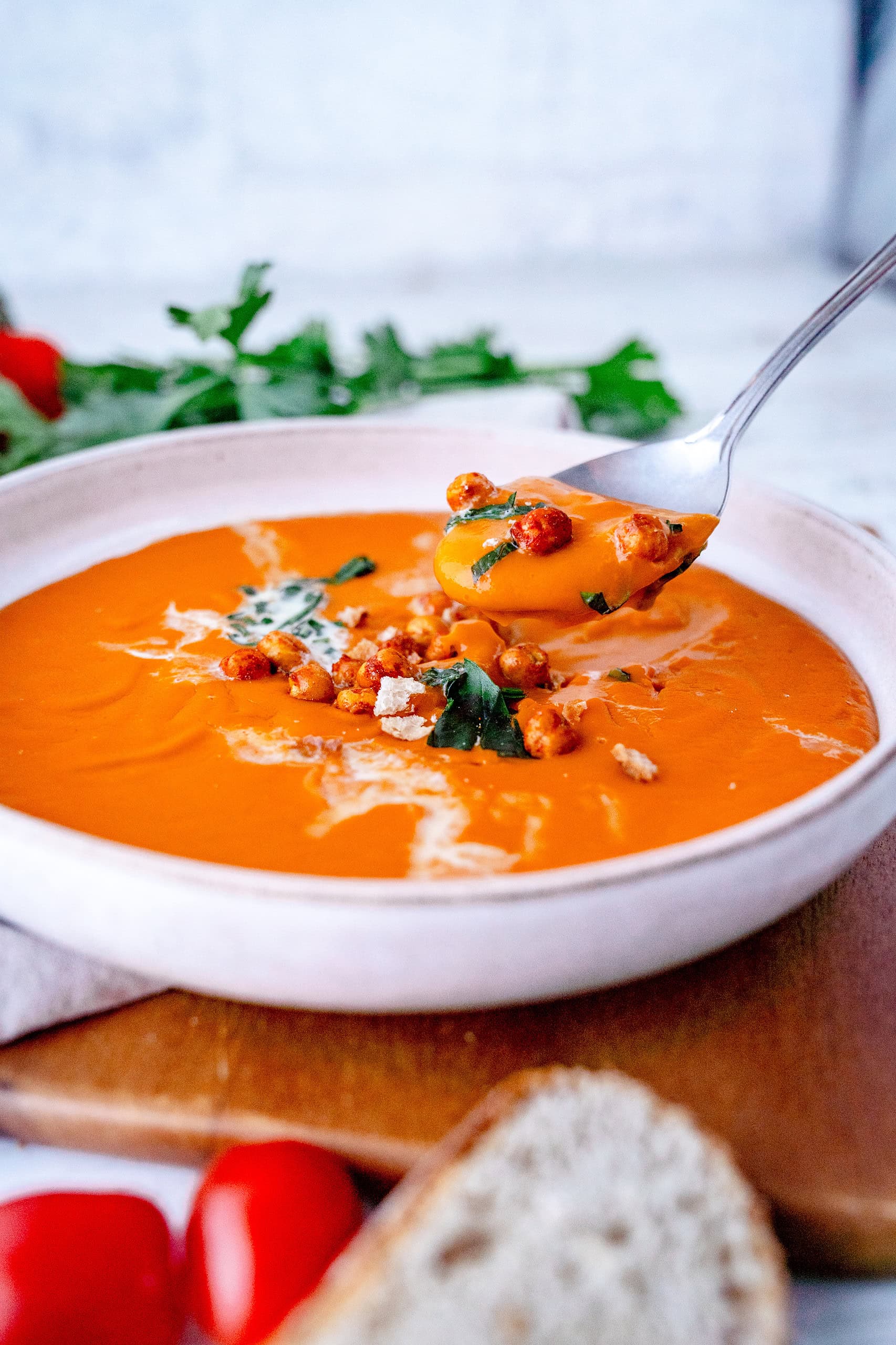 Geröstete Tomatensuppe