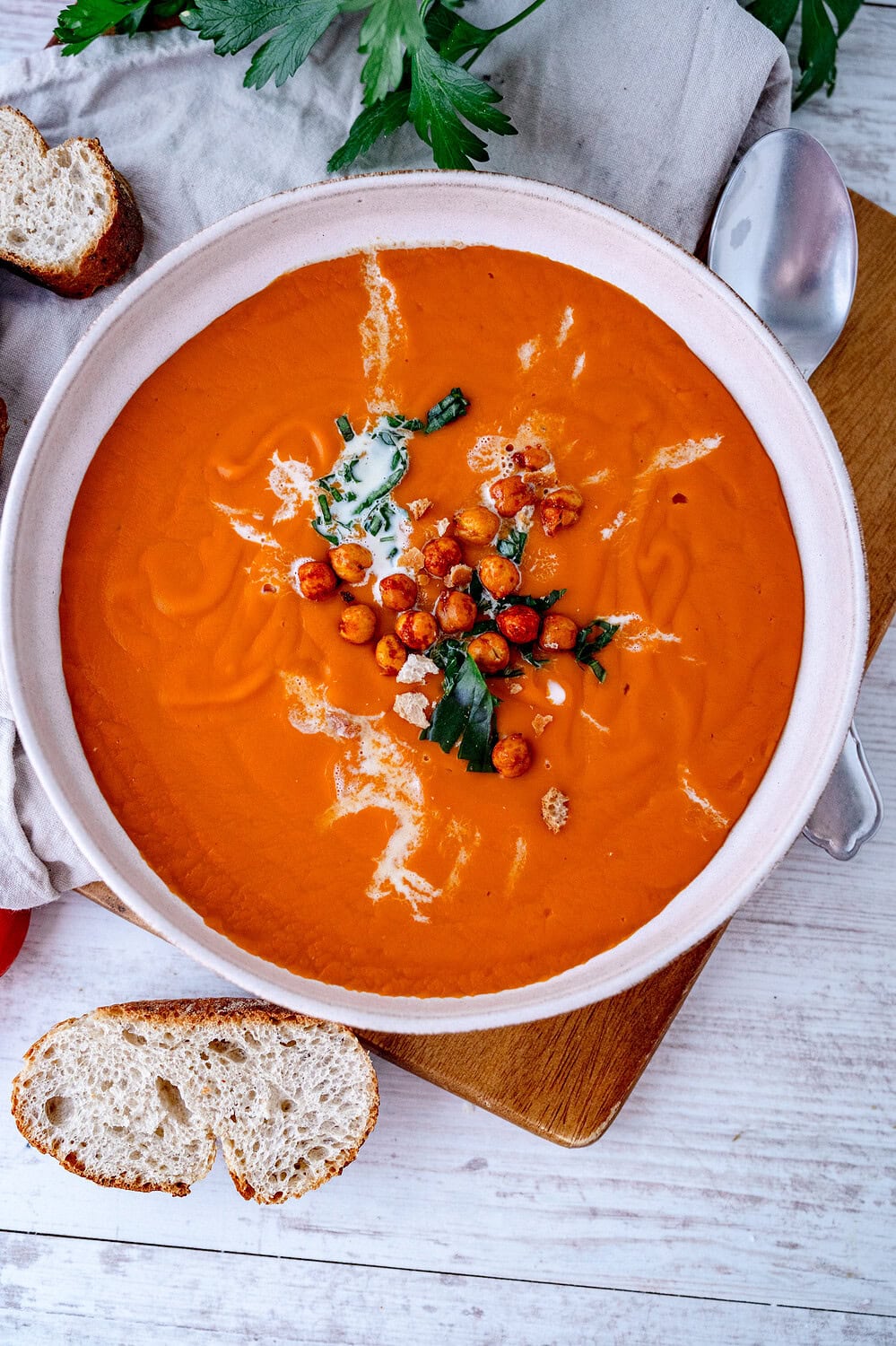 Geröstete Tomatensuppe