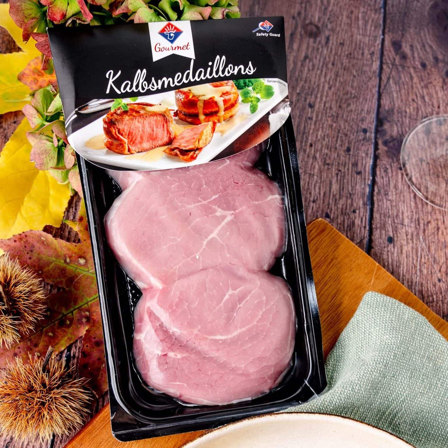 Kalbsmedaillons mit Kräuterkruste