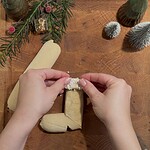 Schneideanleitung Laugengebäck Nikolausstiefel