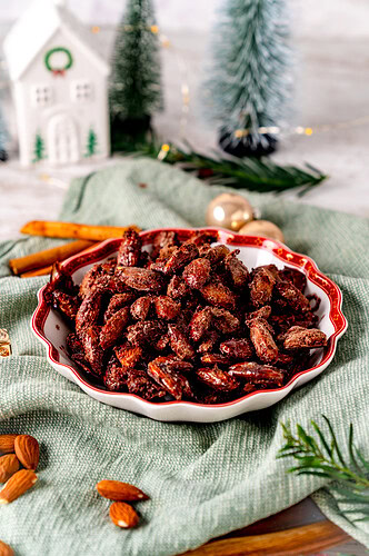 Gebrannte Mandeln aus der Heißluftfritteuse