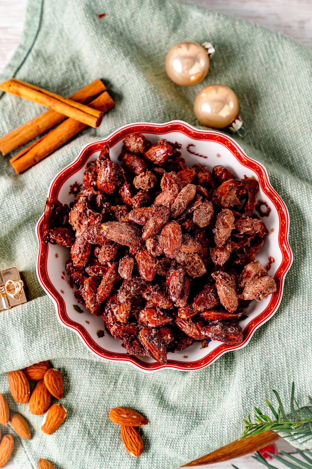 Gebrannte Mandeln aus der Heißluftfritteuse Weihnachtsmarkt airfryer Weihnachten 