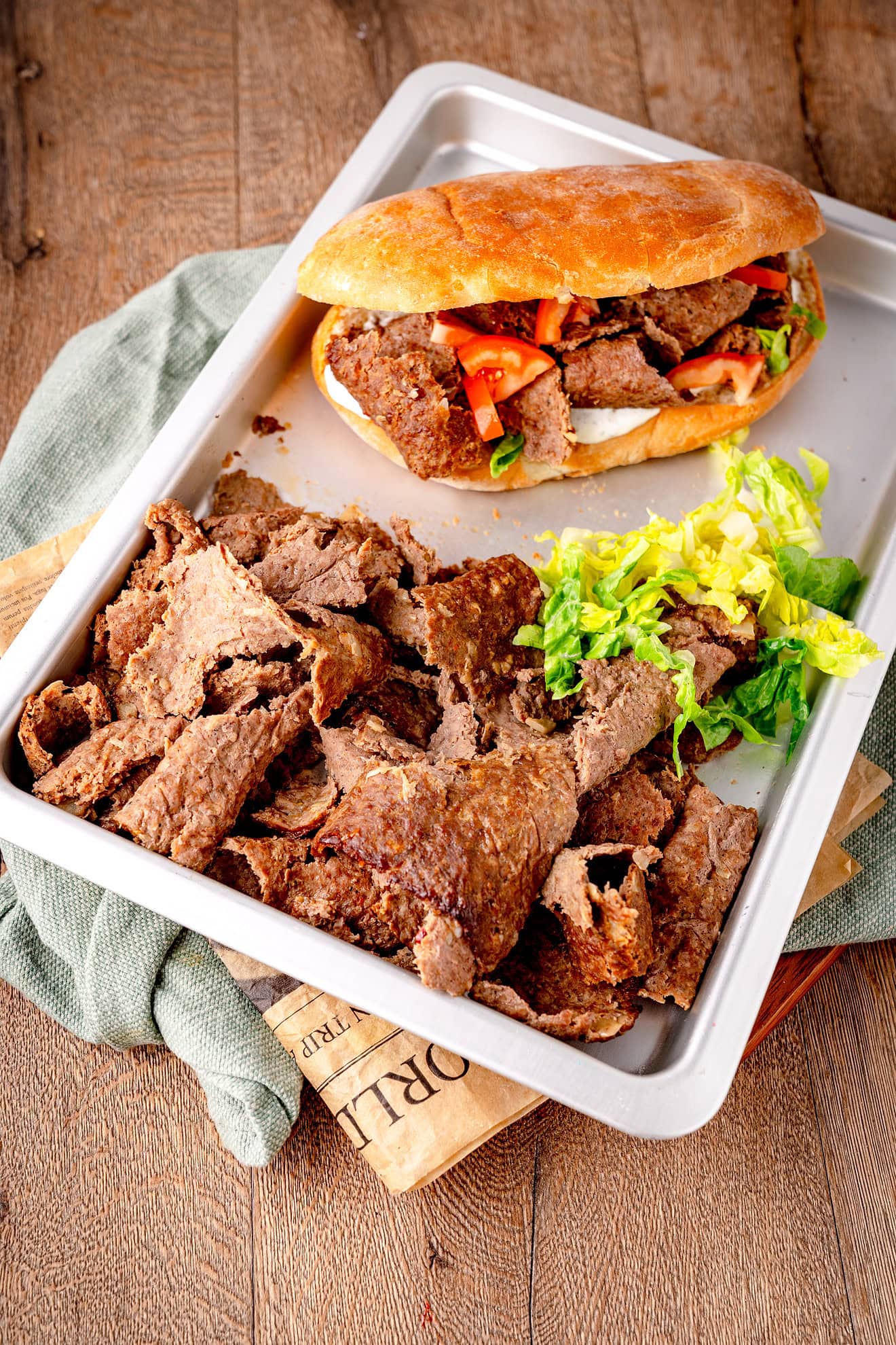 TikTok Döner mit Backpapier-Trick - Rezept von Gernekochen.de
