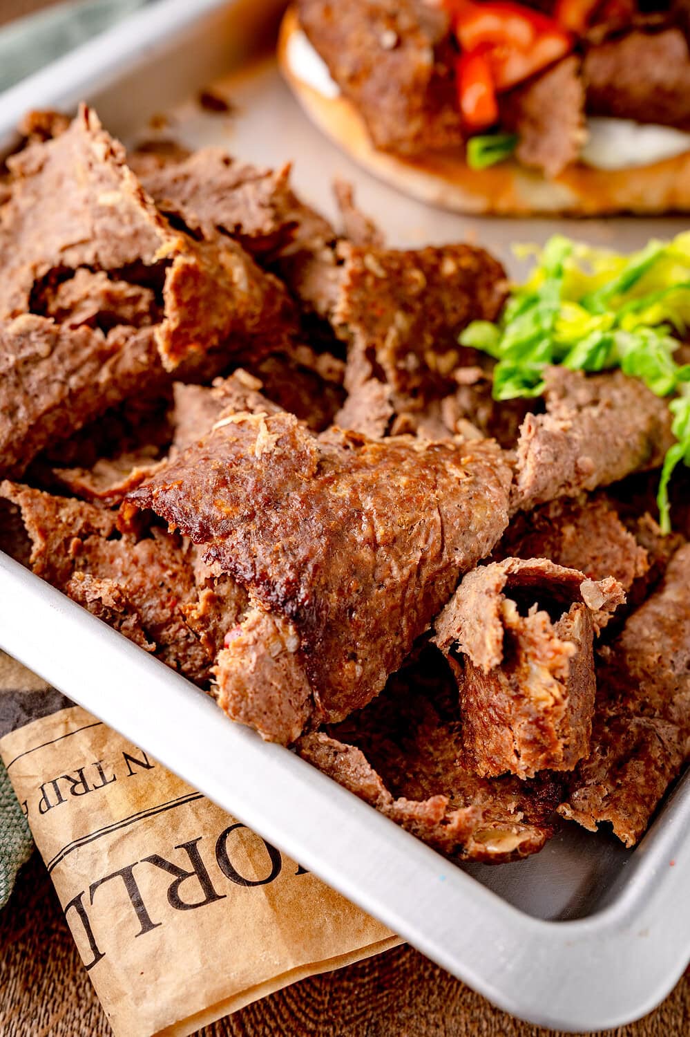 Dönerfleisch vom Rind in der Heißluftfritteuse selbst gemacht