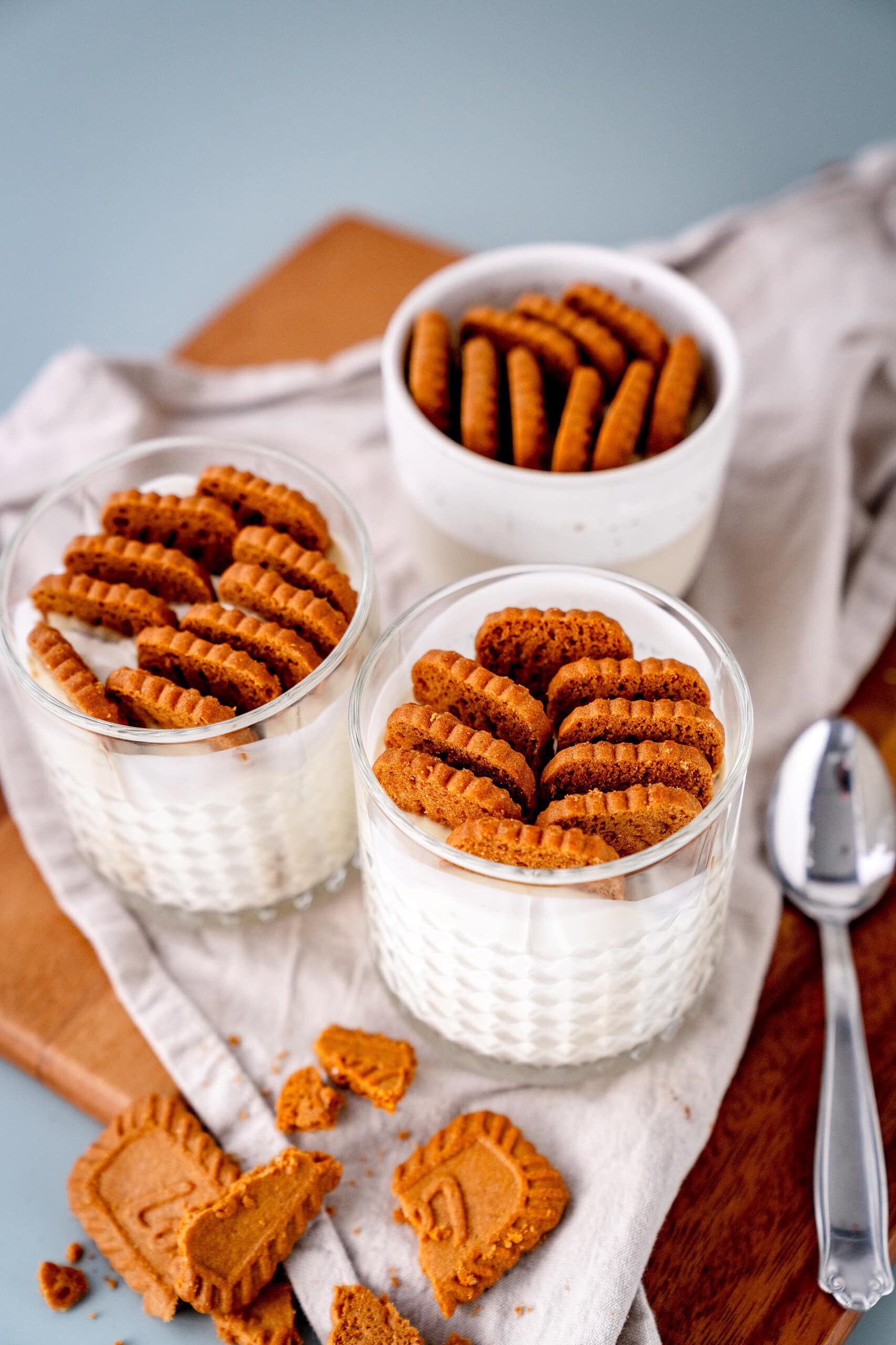 Viraler Japanese Cheesecake aus nur 2 Zutaten in Gläsern.